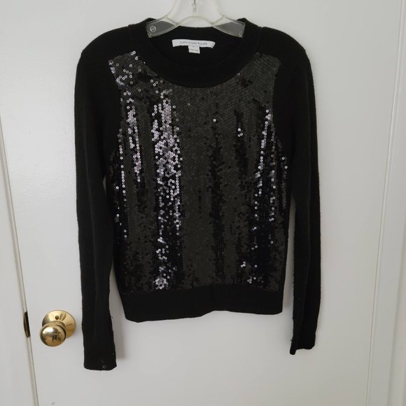 black sequin sweater